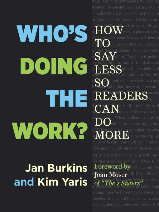 Title details for Who's Doing the Work? by Jan Burkins - Available